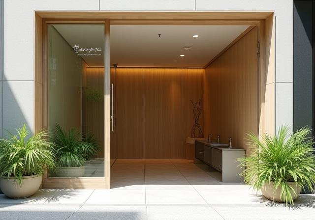 新宿靖国通り沿いにあるCanopyFlow Pilatesの外観、洗練された都会のオアシス